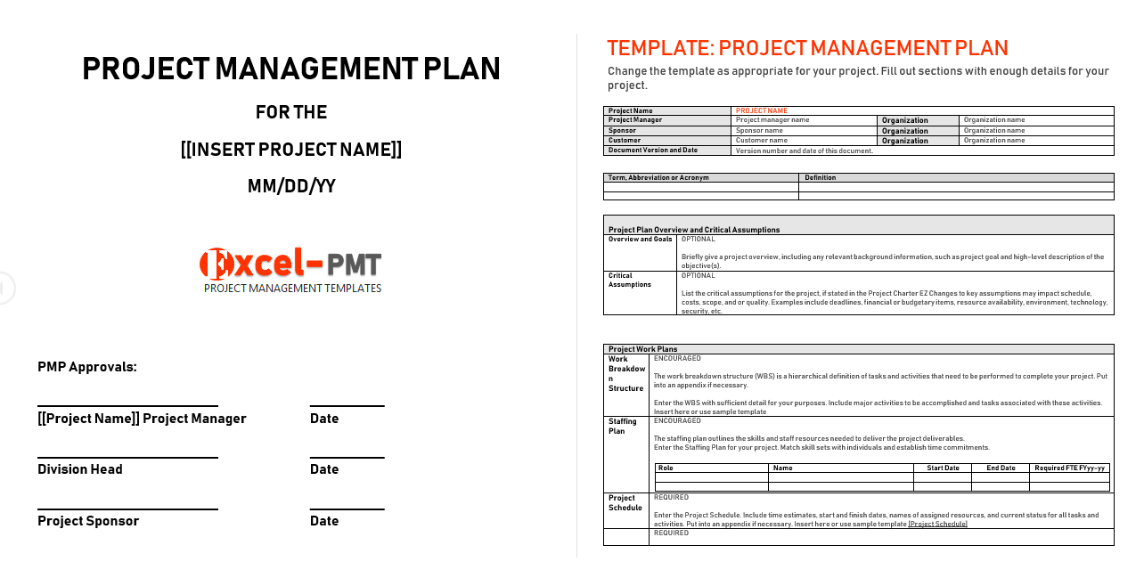 Project Management Plan Example Template Project For Amazing Project Management Proposal Template