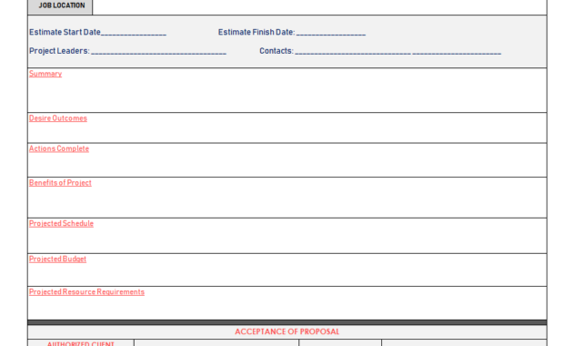 Project Proposal Templates Free Excel Pdf Example Download In Microsoft Word Project Proposal Template