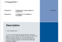 Proposal Pack For Any Business Software Templates Samples With Printable Proposal Cover Page Template