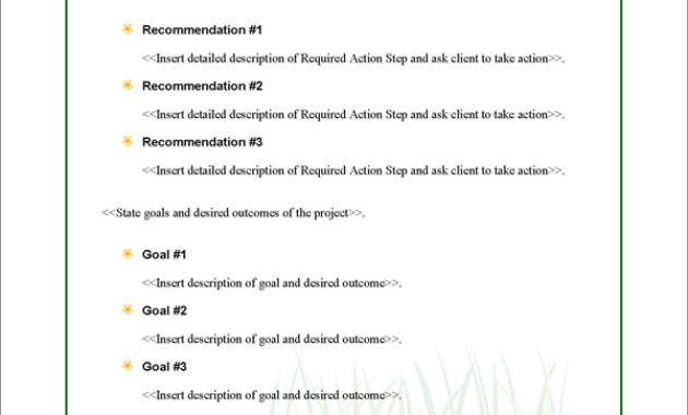 Proposal Pack Lawn 1 Software Templates Samples Regarding Landscape Proposal Template