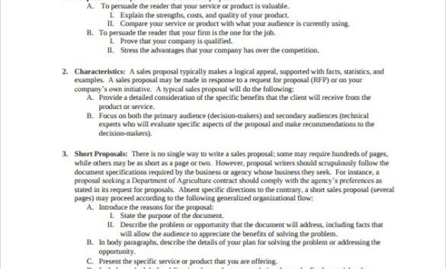 Proposal Template Sales Pitch Examples Pdf Simple Guidance For Business Sale Proposal Template