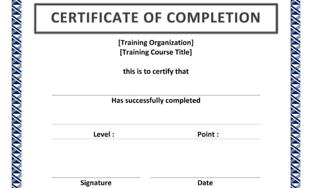 Providing Certificates For English Courses Life In Pertaining To Certificate Of Completion Template Word