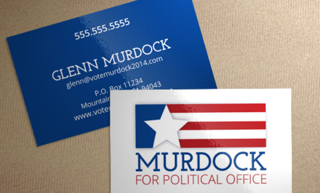 Push Card Simple Flag Id7013 Printplace For Generic Business Card Template