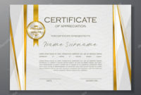 Qualification Certificate Appreciation Design Elegant In Printable Qualification Certificate Template