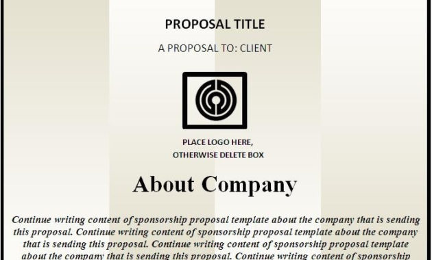 Racing Sponsorship Proposal Template Williamsonga In Free Racing Sponsorship Proposal Template