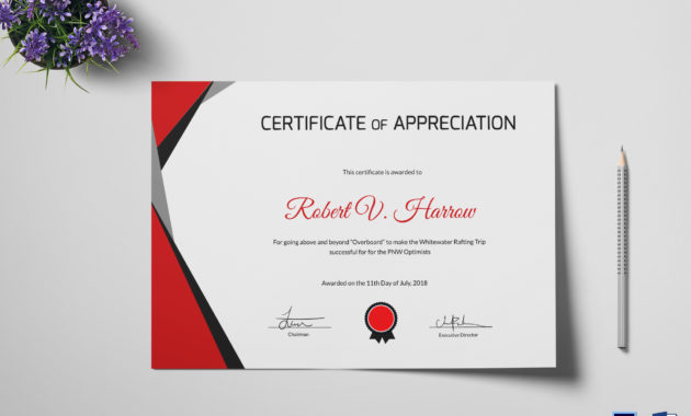 Rafting Training Certificate Design Template In Psd Word Throughout Training Course Certificate Templates