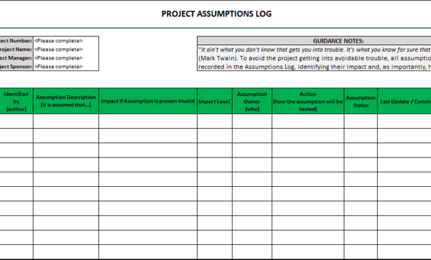 Raid Log Benefits Of Maintaining A Raid Tracker Within Best Project Management Issues Log Template