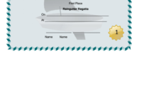 Raingutter Regatta First Place Certificate Template In First Place Award Certificate Template