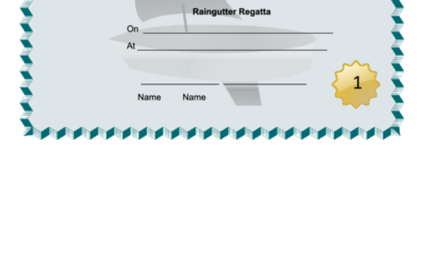 Raingutter Regatta First Place Certificate Template In First Place Award Certificate Template