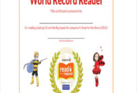 Reading Certificate Template 6 Free Word Excel Pdf Regarding Reader Award Certificate Templates
