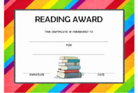 Reading Certificate Template Free Top 5 Award Ideas For Accelerated Reader Certificate Template Free