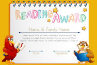 Reading Certificate Template Regarding Accelerated Reader Certificate Template Free