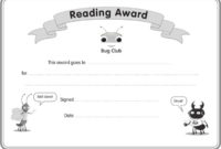 Reading Certificate Templates Download Free Premium Within Reading Certificate Template Free