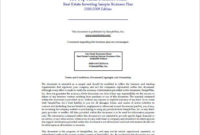 Real Estate Business Plan Template 10 Free Word Excel Within Real Estate Investment Partnership Business Plan Template