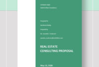 Real Estate Consulting Proposal Template Word Google Regarding Printable Consulting Proposal Template Word