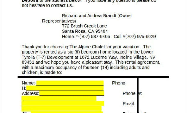 Rental Agreement Form 14 Free Sample Example Format Regarding Self Storage Business Plan Template