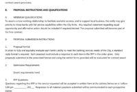 Request For Proposal Templates 20 Samples And Formats Of Rpf Within Free Request For Proposal Response Template
