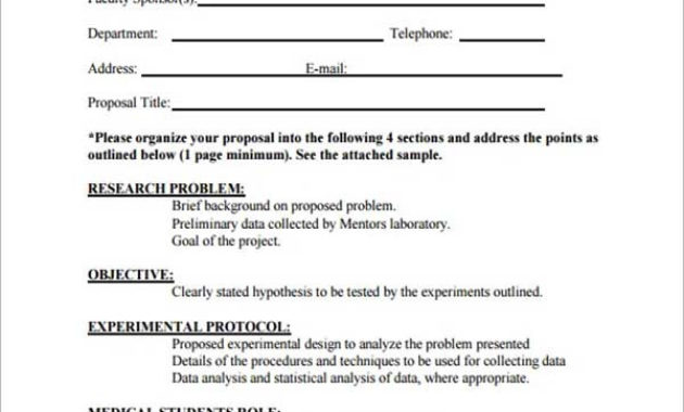 Research Proposal Template Free Download Creativetemplate Inside Quality Research Proposal Outline Template