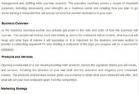 Restaurant Business Plan Template 17 Free Pdf Word With Regard To Restaurant Business Proposal Template