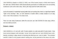 Restaurant Business Plan Template 22 Word Pdf Google Inside Business Plan For Cafe Free Template