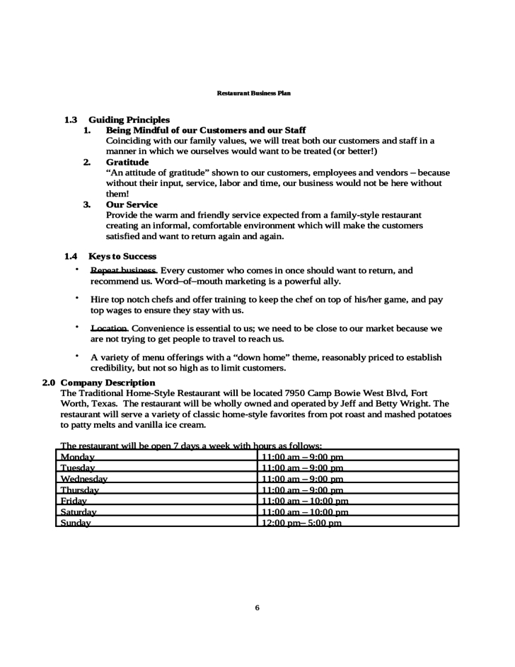 Restaurant Business Plan Template Free Download For Restaurant Business Proposal Template