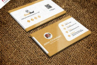 Restaurant Chef Business Card Template Free Psd Intended For Restaurant Business Cards Templates Free