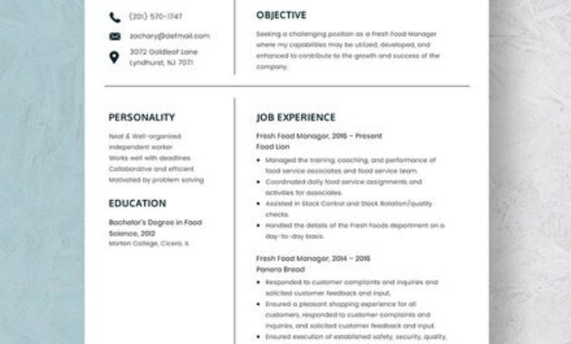 Restaurant Manager Resume Template 10 Free Word Pdf In Restaurant Managers Log Template