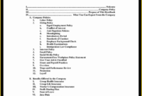 Restaurant Operations Manual Template Free Of Download Regarding Small Business Operations Manual Template