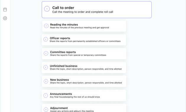 Robert'S Rules Of Order Meeting Agenda Template Mindup With Quality All Hands Meeting Agenda Template