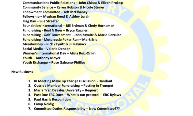 Rotary Board Meeting Minutes Template • Invitation Pertaining To Stand Up Meeting Minutes Template