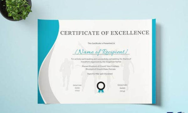 Running Certificate Template 7 Word Pdf Ai Indesign For Running Certificates Templates Free
