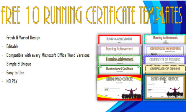 Running Certificate Template Carlynstudio Throughout Finisher Certificate Templates