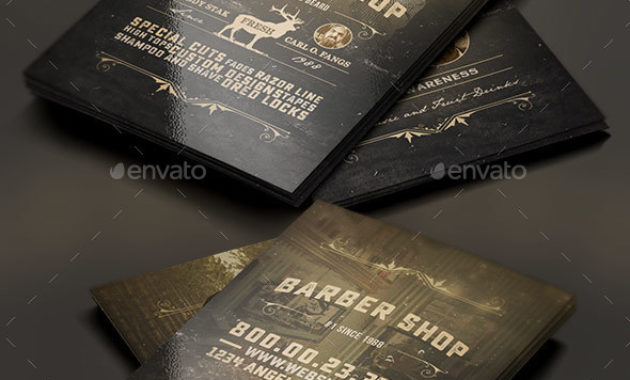 Rustic Barbershop Business Card Templateseraphimchris Throughout Free Barber Shop Certificate Free Printable 2020 Designs