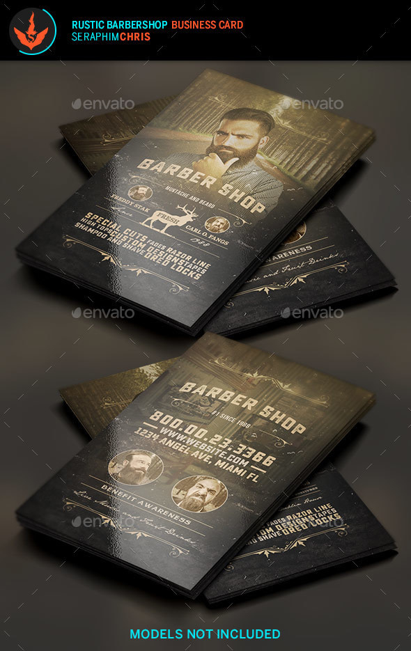 Rustic Barbershop Business Card Templateseraphimchris Throughout Free Barber Shop Certificate Free Printable 2020 Designs