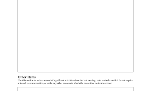 Safty Committee Agenda And Minutes Free Download In Safety Committee Meeting Agenda Template