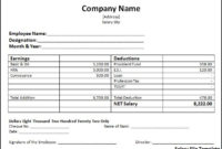 Salary Slip Template Free Printable Word Templates In Printable Salary Proposal Template