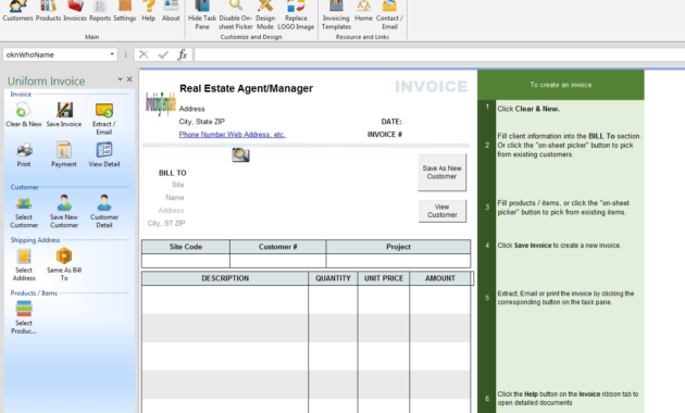 Sales Invoice For Real Estate Agents Invoice Template Ideas For Real Estate Agent Business Plan Template Pdf