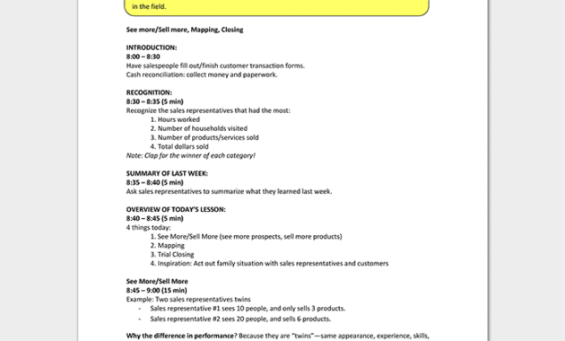 Sales Meeting Agenda Template 10 For Word Pdf Format Within Printable Sales Meeting Agenda Templates