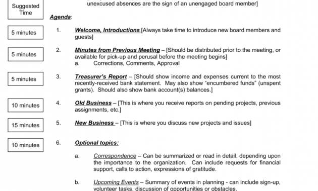 Sample Agenda Template For Board Meeting Inside Sample Agenda Template For Meeting