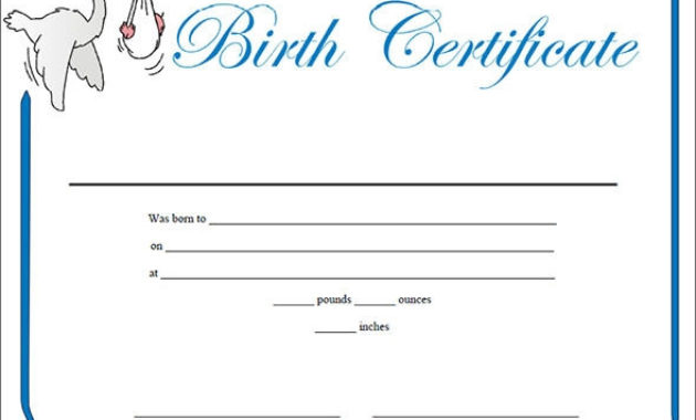 Sample Birth Certificate 11 Free Documents In Word Pdf Inside Birth Certificate Template For Microsoft Word