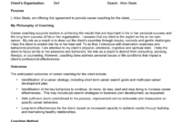 Sample Career Coaching Agreement In Word And Pdf Formats With Regard To Business Coaching Contract Template