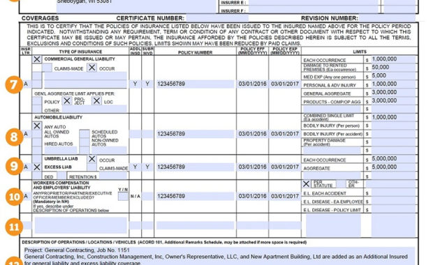 Sample Certificate Certificate Of Liability Insurance Sample In Amazing Certificate Of Liability Insurance Template