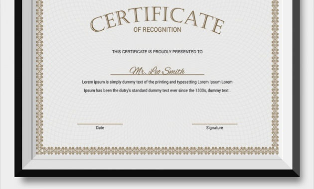 Sample Certificate Of Recognition Template 21 Documents Regarding Amazing Certificate Of Recognition Word Template