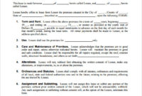 Sample Commercial Rental Agreement Cnbam For Business Lease Proposal Template