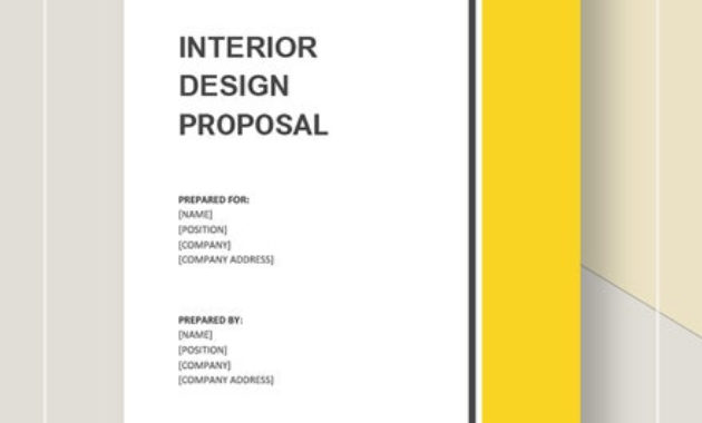 Sample Design Proposal Template Word Doc Google Docs With Amazing Interior Design Proposal Template