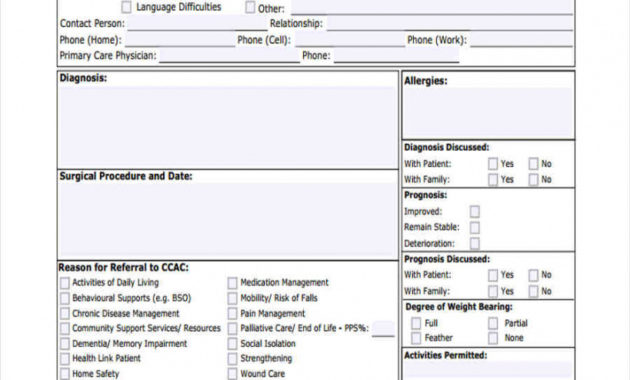 Sample Free 7 Medical Referral Forms In Pdf Ms Word Home With Regard To Best Referral Certificate Template