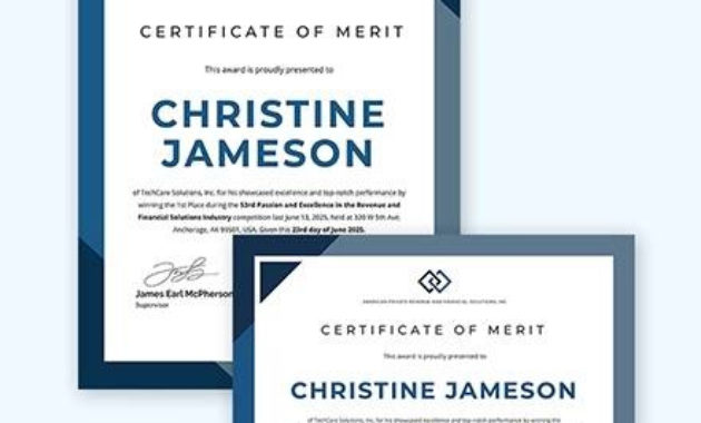 Sample Merit Certificate Template 15 Documents In Pdf Within Merit Award Certificate Templates