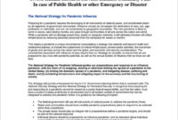 Sample Pandemic Plan Pandemic 2020 Throughout Business Continuity Plan Template Canada