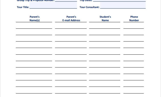 Sample Student Sign In Sheet Templates 8 Free Documents With Best Meeting Sign In Sheet Template
