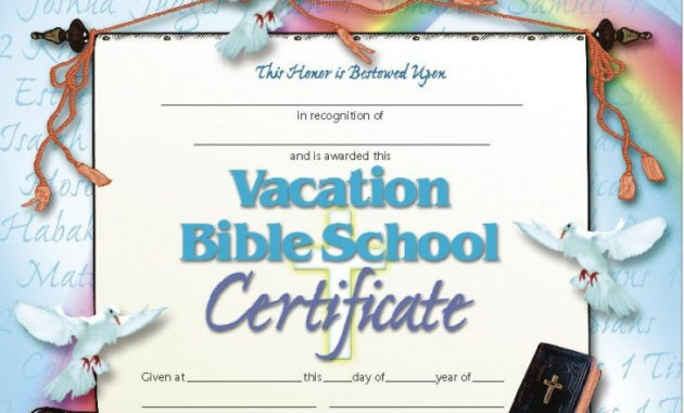 Sample Vbs Certificates Download Them And Try To Solve In Free Vbs Certificate Templates